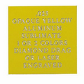 Opaque Yellow Aluminum Engraving Sheet Stock (12"x24"x0.025")